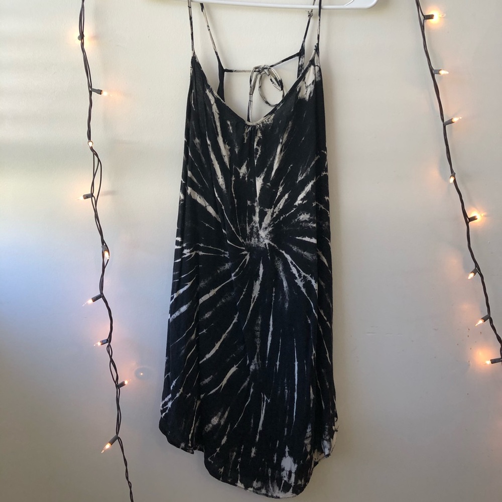 Black Tye-Dye Dress